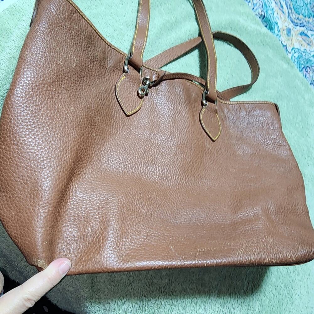 DOONEY BOURKE GUC PEBBLED LEATHER TOTE BAG - Picture 2 of 11